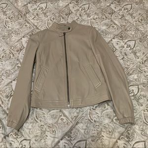 Coach leather bomber jacket